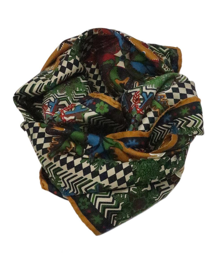 Missoni Neutral Print Silk Scarf - Michael's Consignment NYC