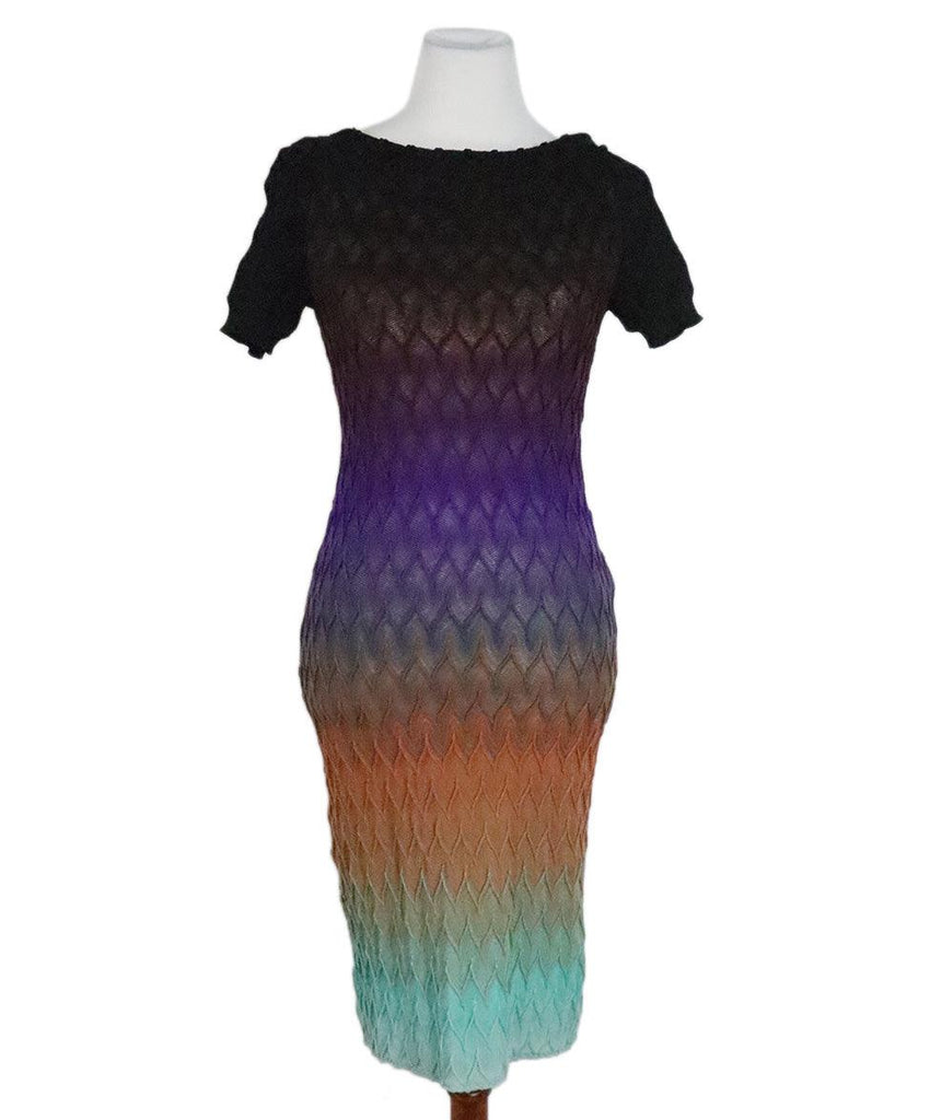 Missoni Multicolor Ombre Knit Dress 