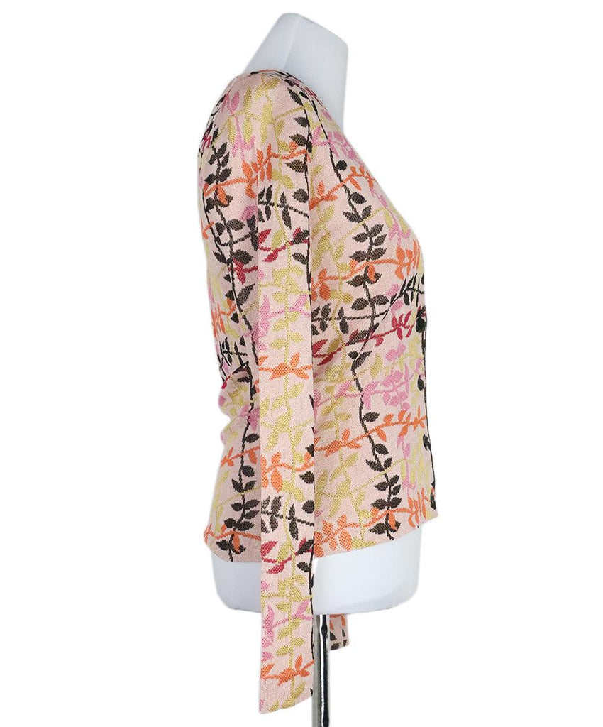 Missoni Pink Floral Print Cardigan sz 6 - Michael's Consignment NYC
