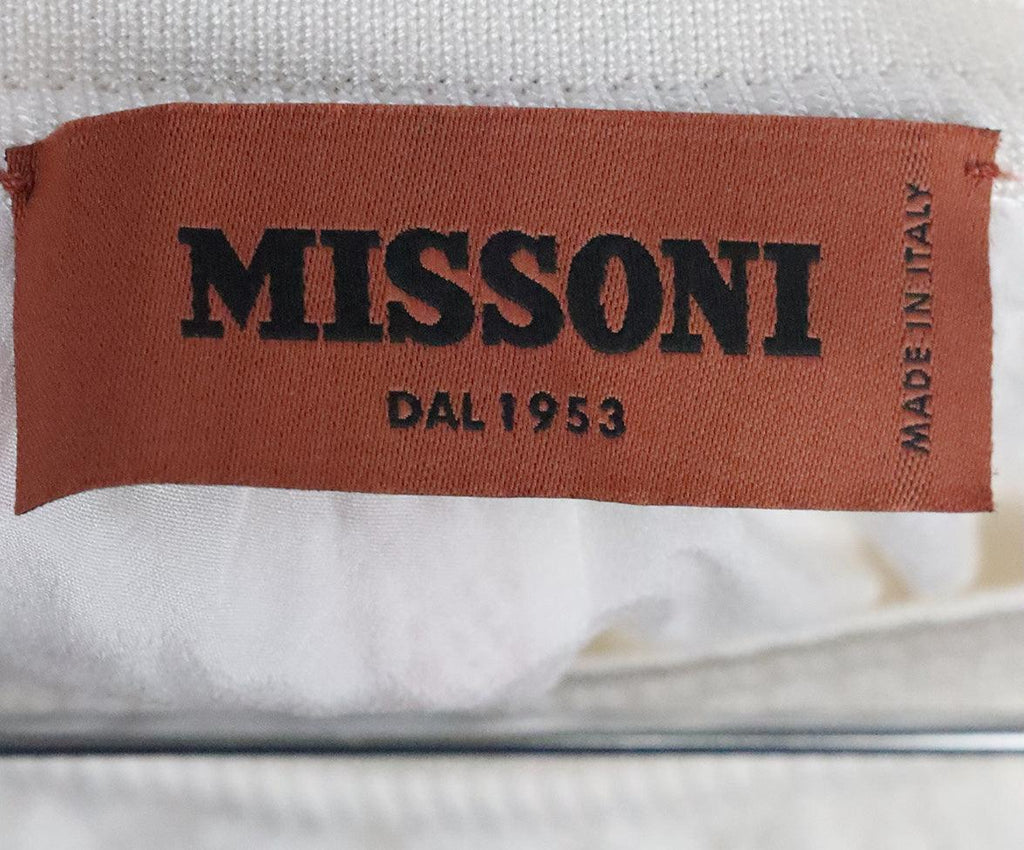 Missoni White Knit Pants sz 2 - Michael's Consignment NYC