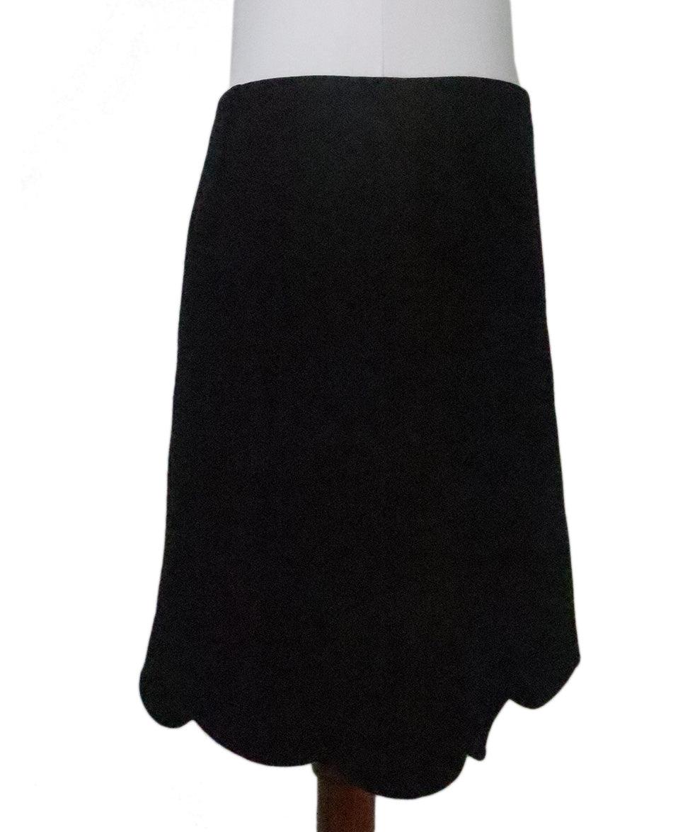 Miu Miu Black Scallop Mini Skirt sz 8 – Michael 