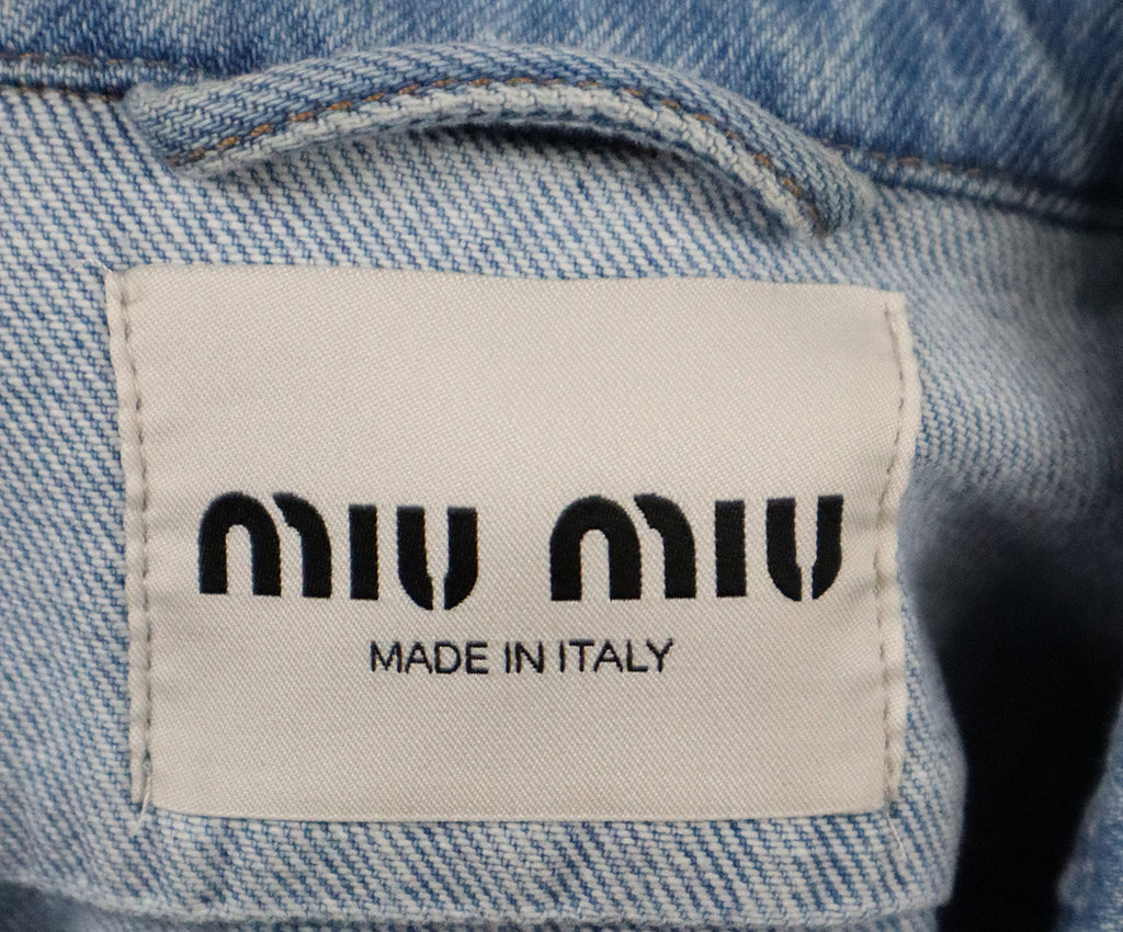 Miu Miu Denim Embroidered Jacket 3