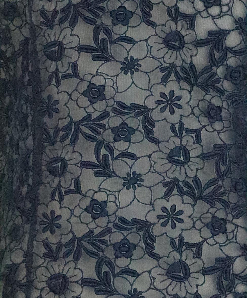 Miu Miu Blue Navy Floral Cotton Silk Sleeveless Top 5