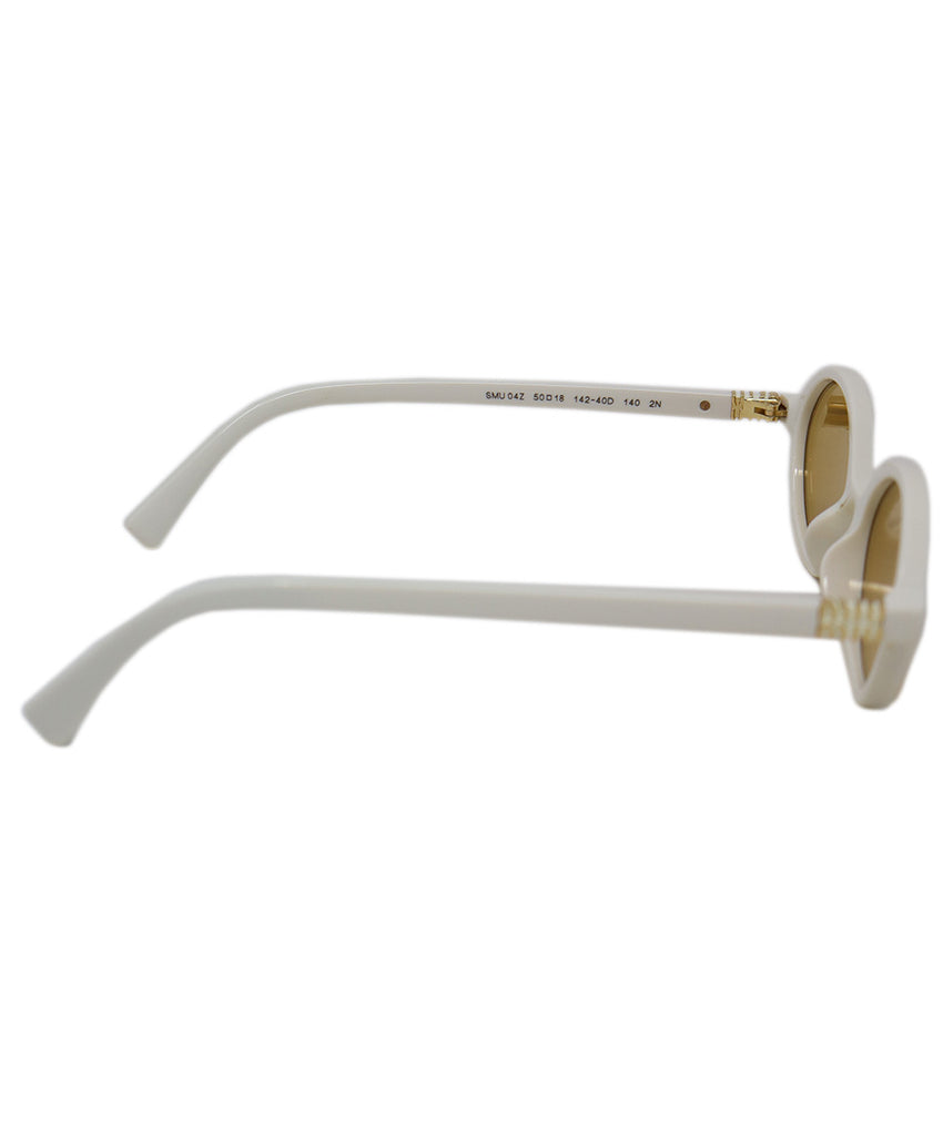 Miu Miu Ivory & Gold Sunglasses 2
