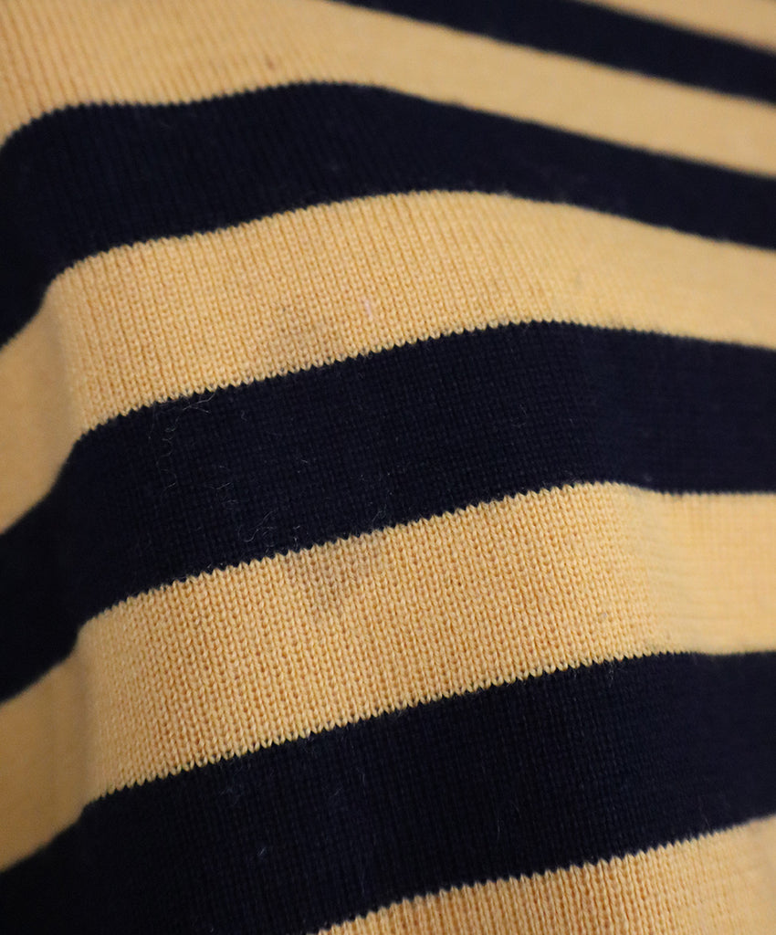 Miu Miu Yellow & Black Striped Cashmere Sweater 6