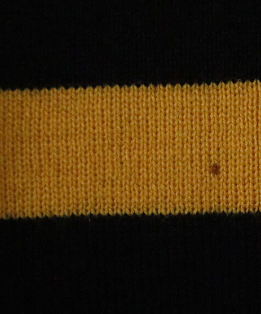 Miu Miu Yellow & Black Striped Cashmere Sweater 8
