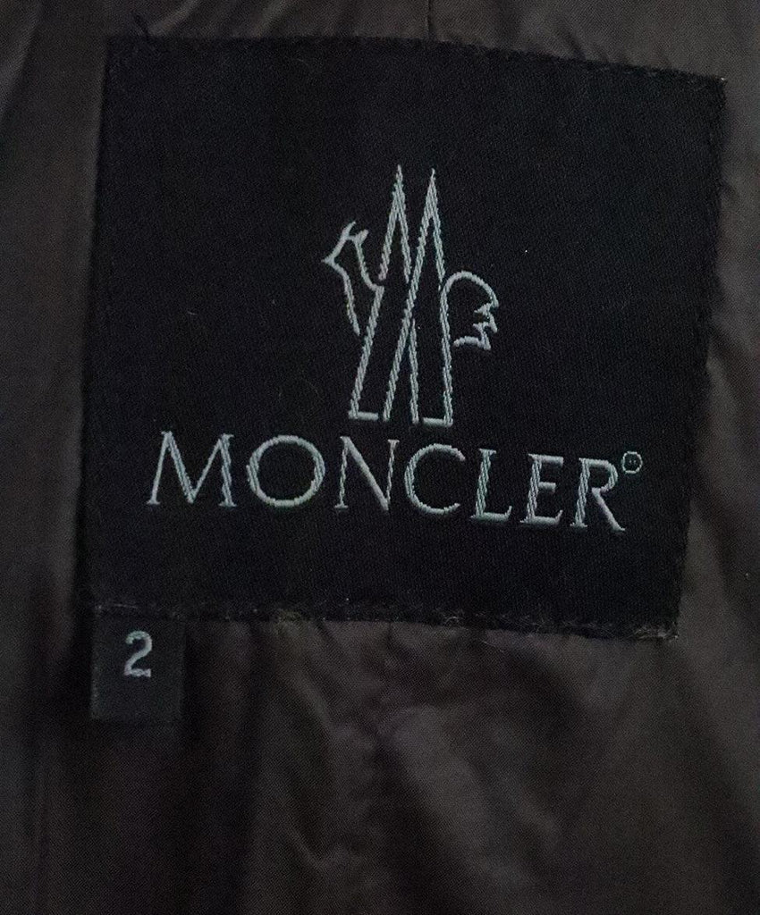 Moncler Brown Quilted Leather Jacket sz 2 - Michael's Consignment NYC