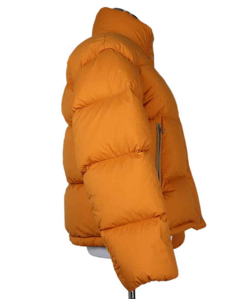 Moncler Orange Nylon Down Lining Coat 1