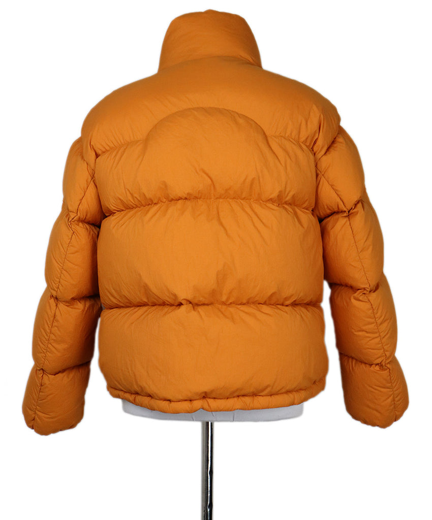 Moncler Orange Nylon Down Lining Coat 2