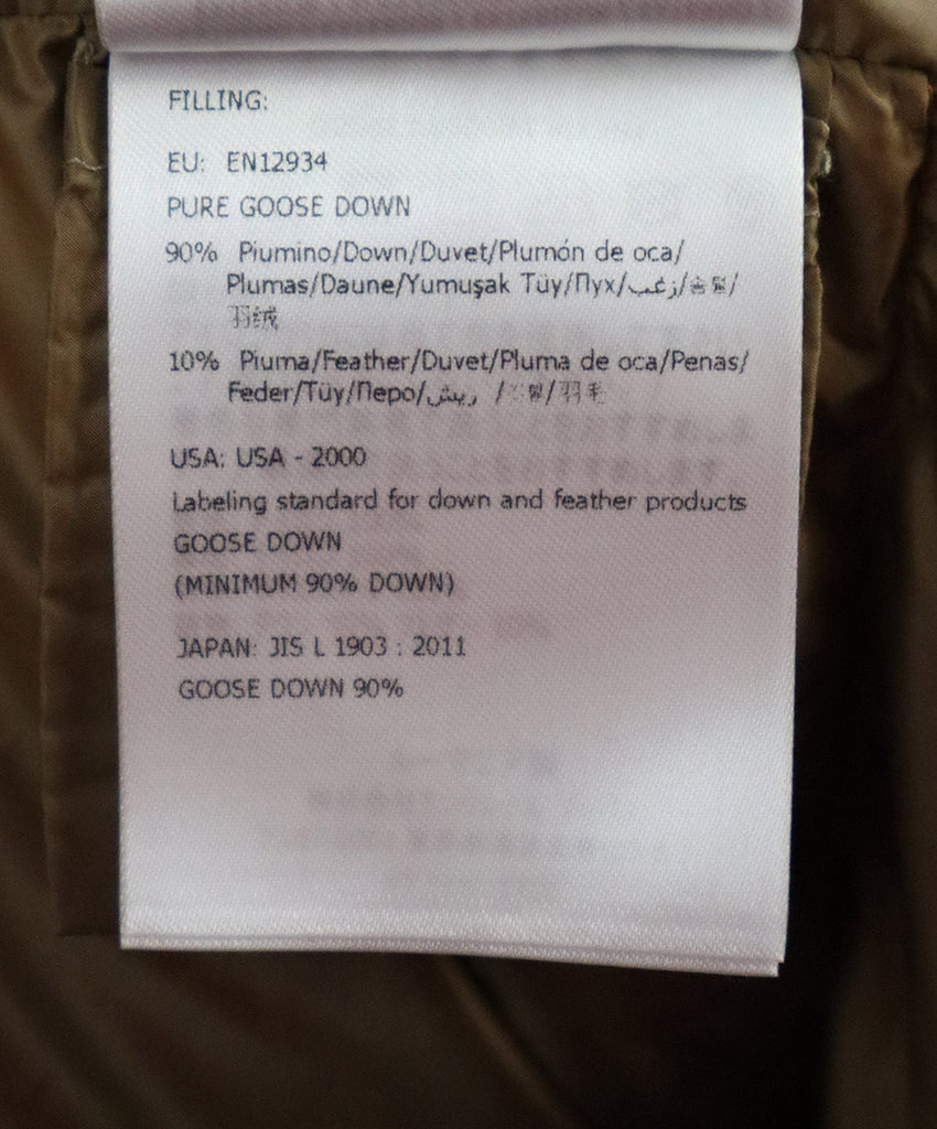 Moncler Orange Nylon Down Lining Coat 4