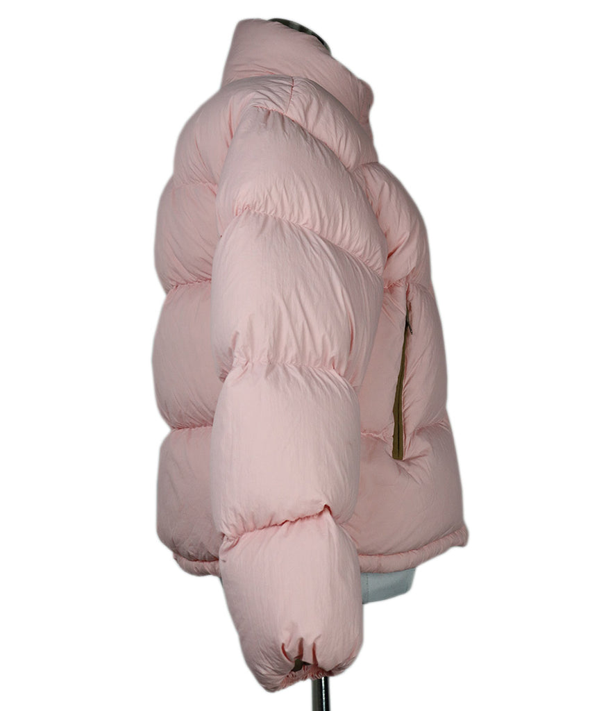 Moncler Pale Pink Nylon Down Lining Coat 1
