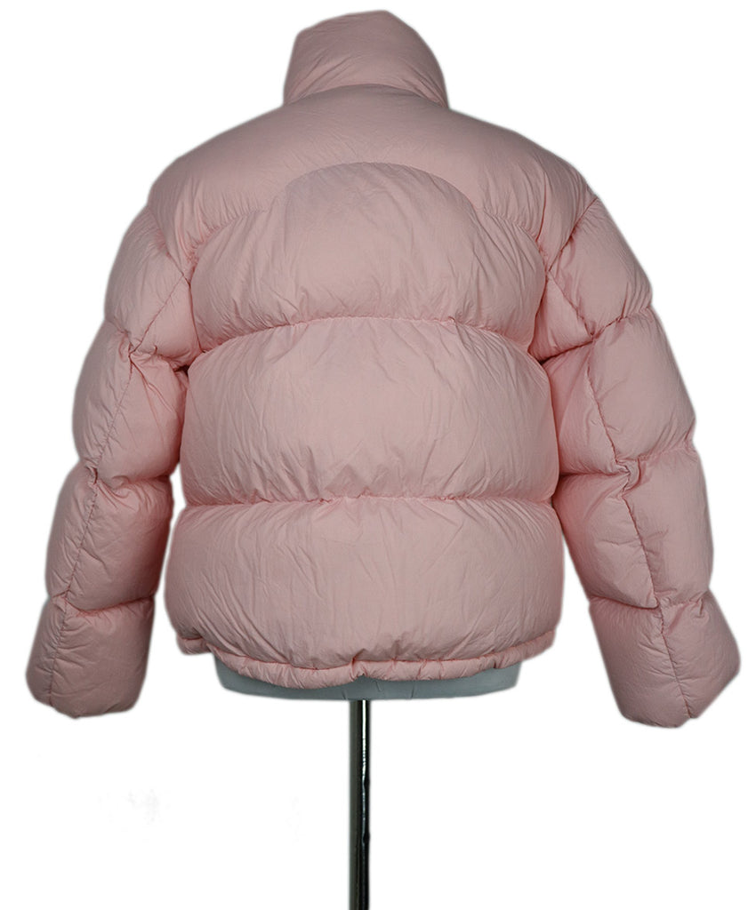 Moncler Pale Pink Nylon Down Lining Coat 2