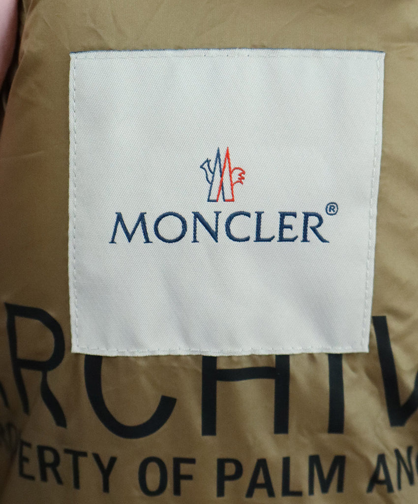 Moncler Pale Pink Nylon Down Lining Coat 3