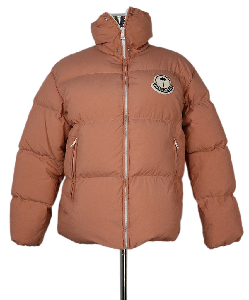 Moncler Dusty Rose Nylon Down Lining Coat 