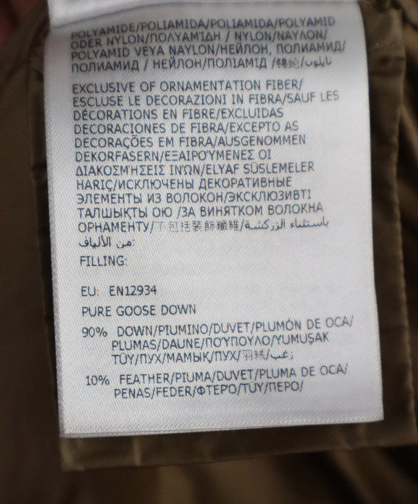 Moncler Dusty Rose Nylon Down Lining Coat 4