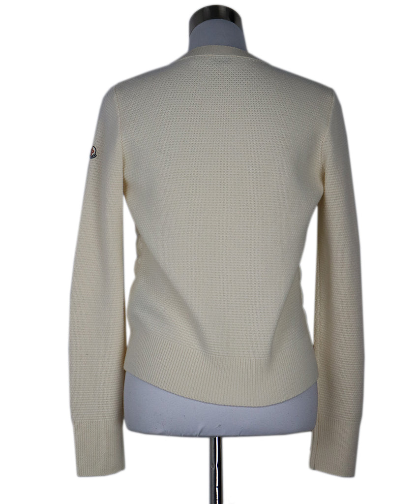 Moncler Ivory Down Knit Jacket 2