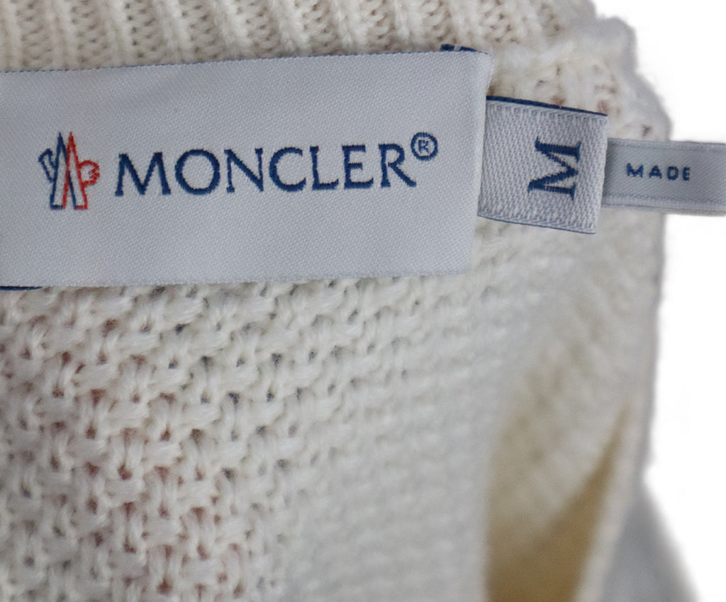 Moncler Ivory Down Knit Jacket 3
