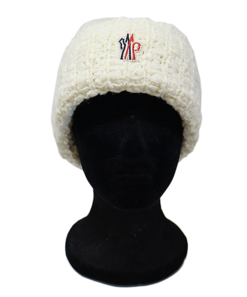 Moncler Ivory Wool Hat 
