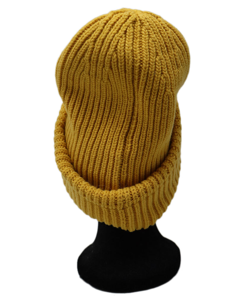 Moncler Mustard Yellow Wool Beanie 3