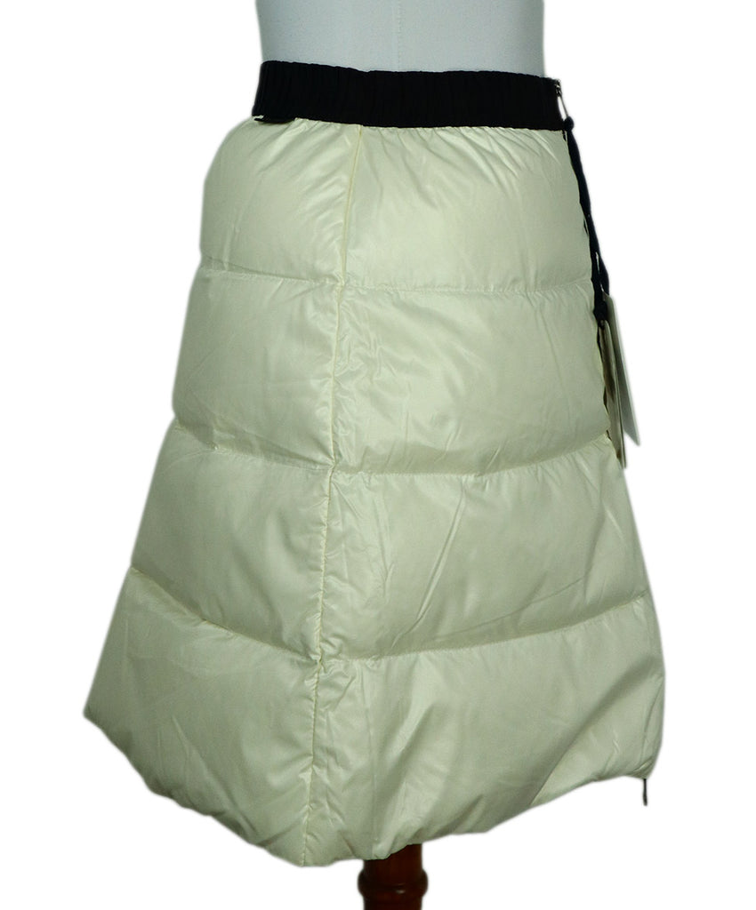 Moncler White & Black Down Mini Skirt 1