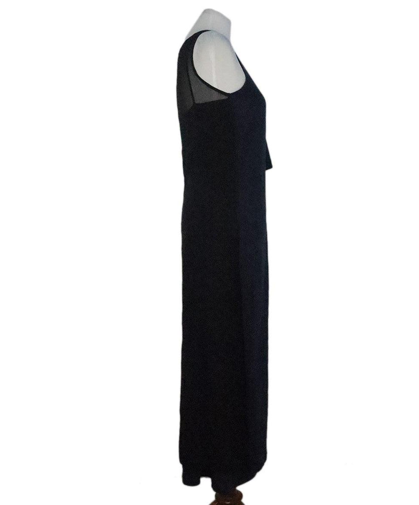 Morgan Le Fay Navy Cotton & Silk Dress 1