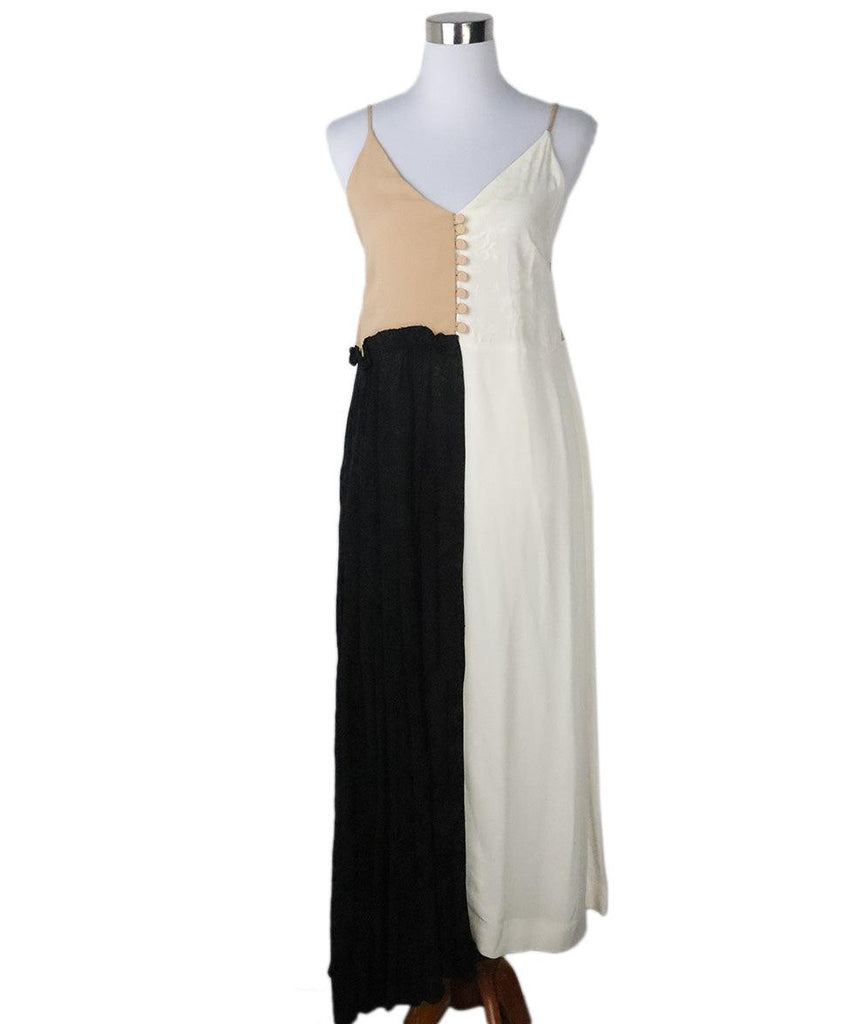 Mother of Pearl Black & Cream Maxi Dress sz 4 - Michael's Consignment NYC