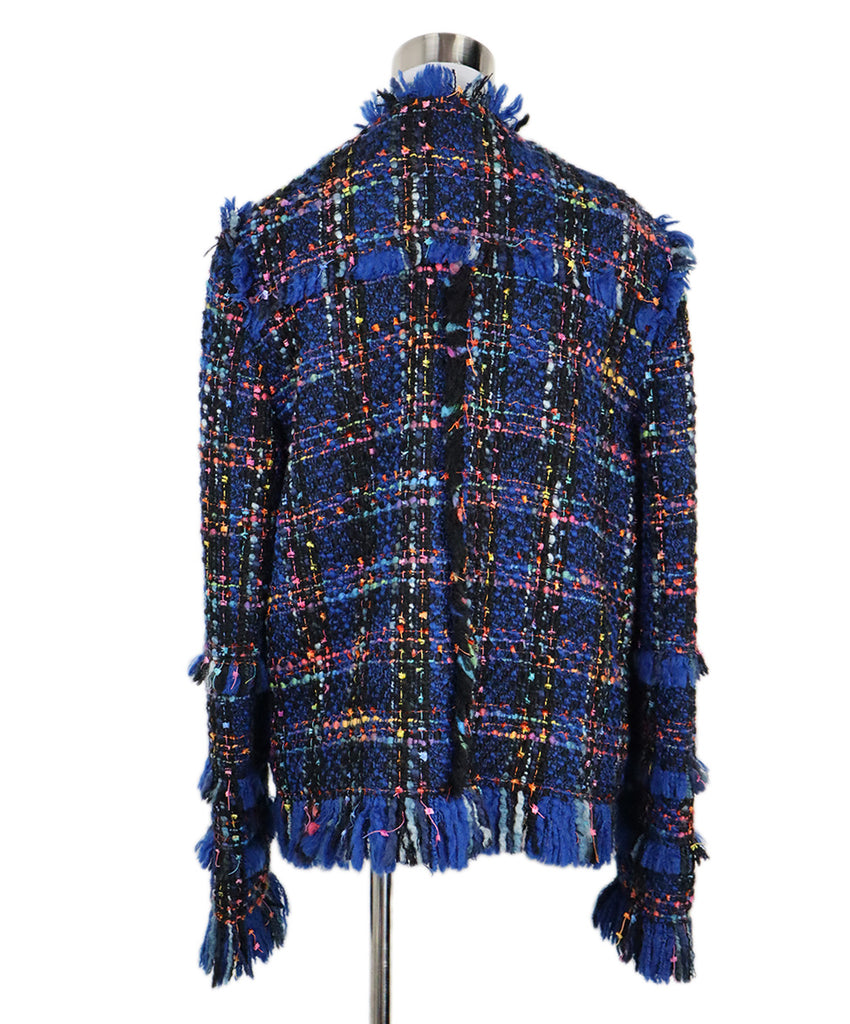 Msgm Multicolor Tweed Embellished Blazer 2