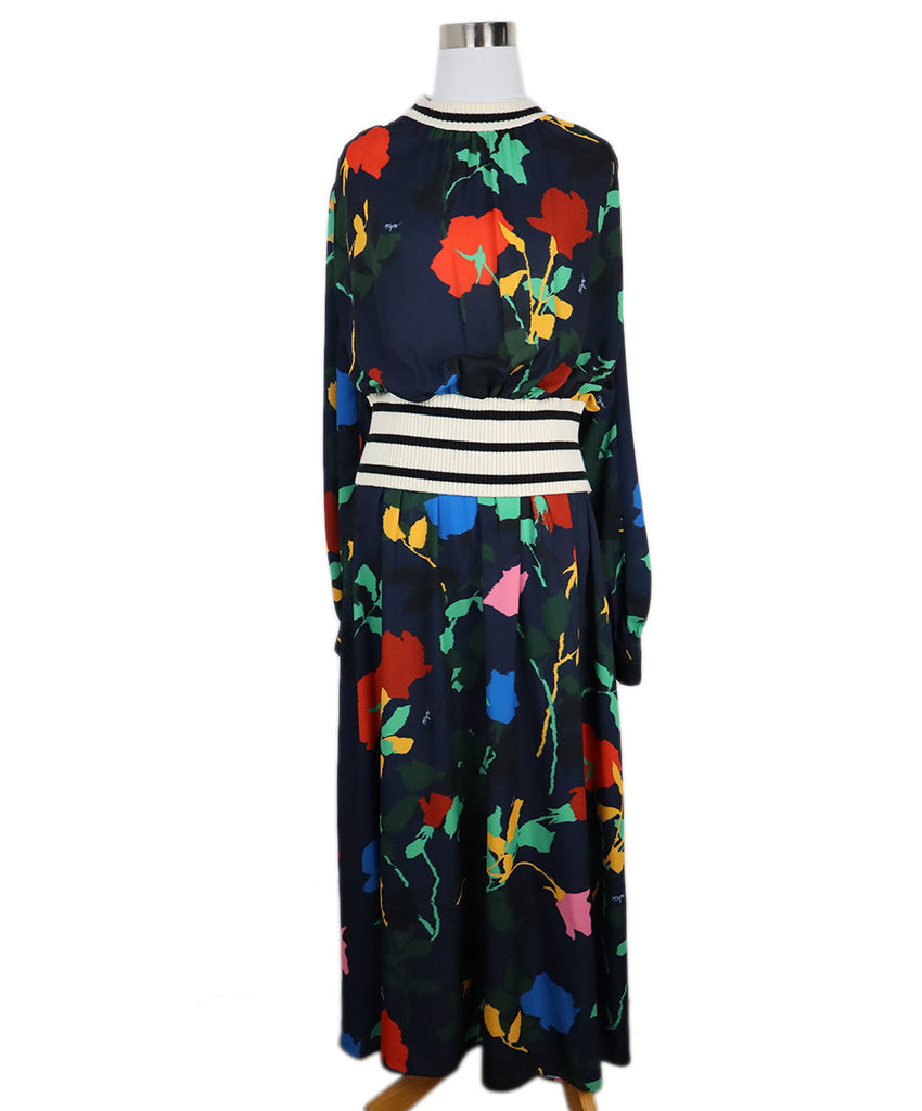 Msgm Multicolor Print & Knit Dress 
