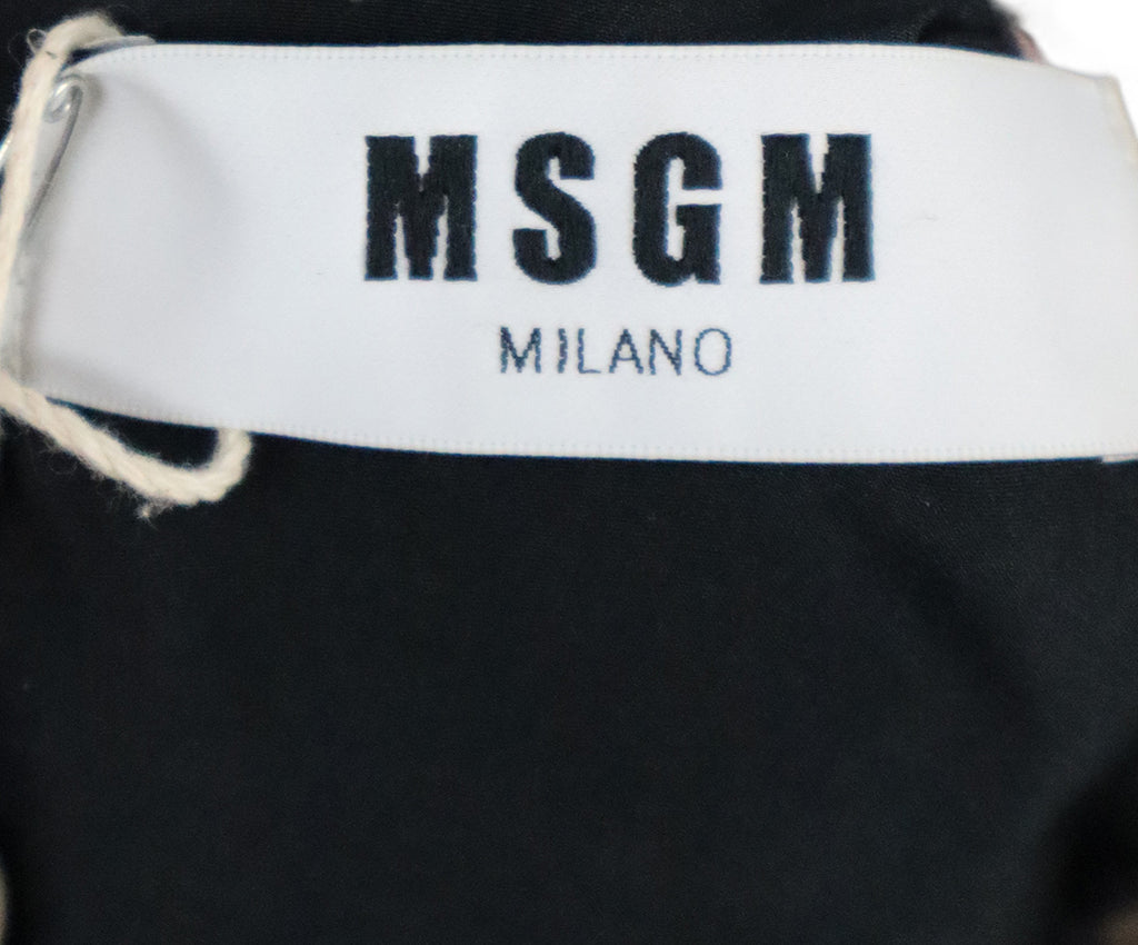 MSGM Pink Silver & Black Lurex Sleeveless Dress 3