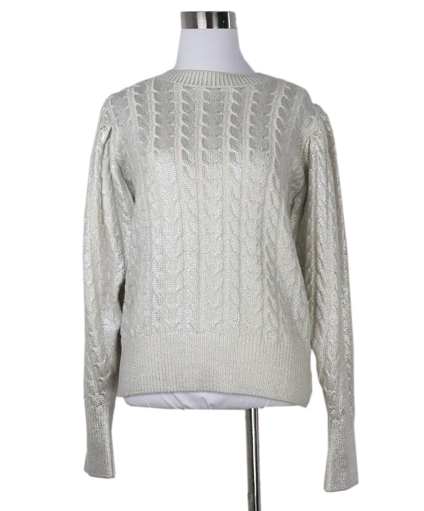 Msgm Silver Wool Sweater sz 4 - Michael's Consignment NYC