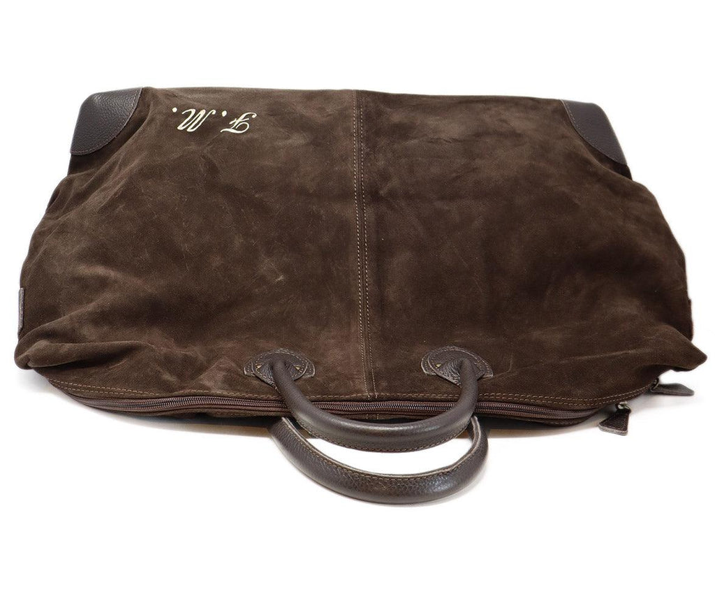 My Style Bags Milano Brown Suede Travel Bag - Michael's Consignment NYC