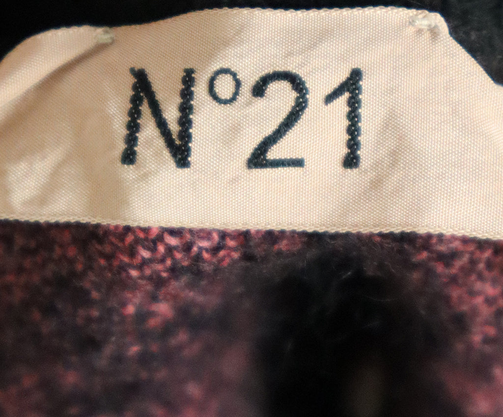 N. 21 Red Pink & Green Leopard Print Sweater sz 4 - Michael's Consignment NYC