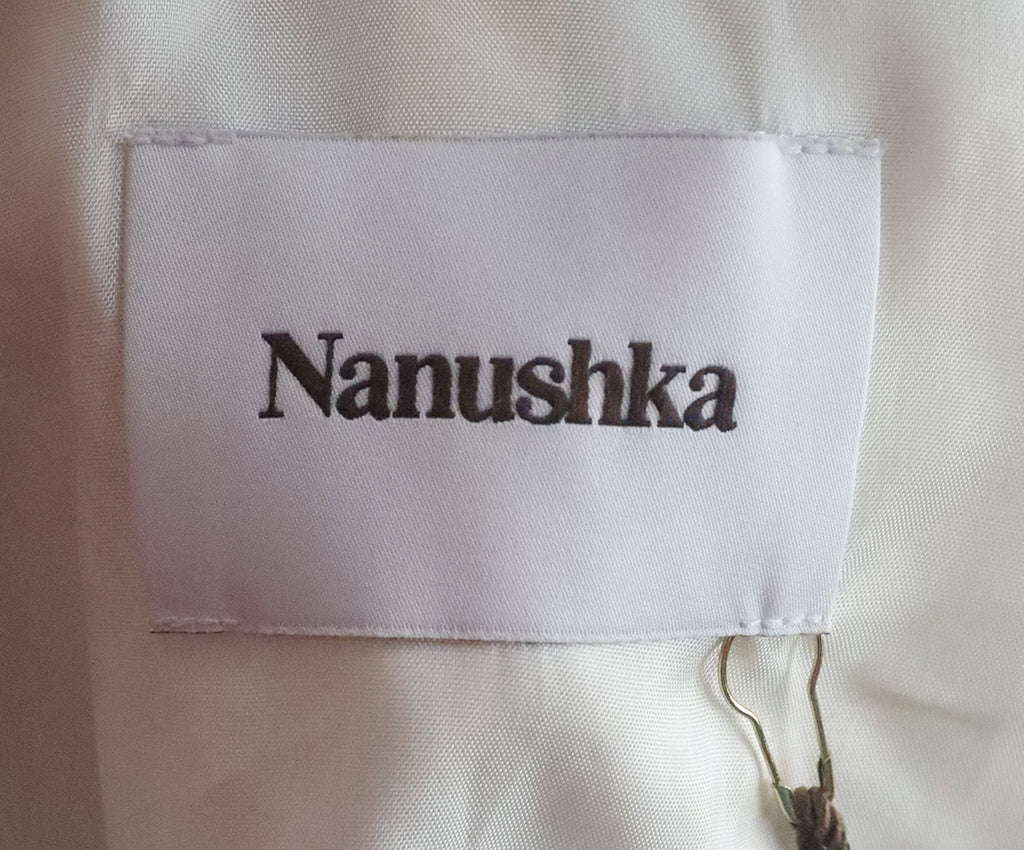 Nanushka Cream Leather Blouse 3