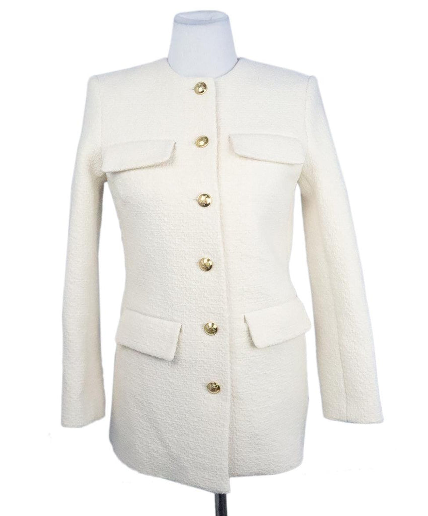 Nili Lotan Ivory Cotton Jacket sz 2 - Michael's Consignment NYC