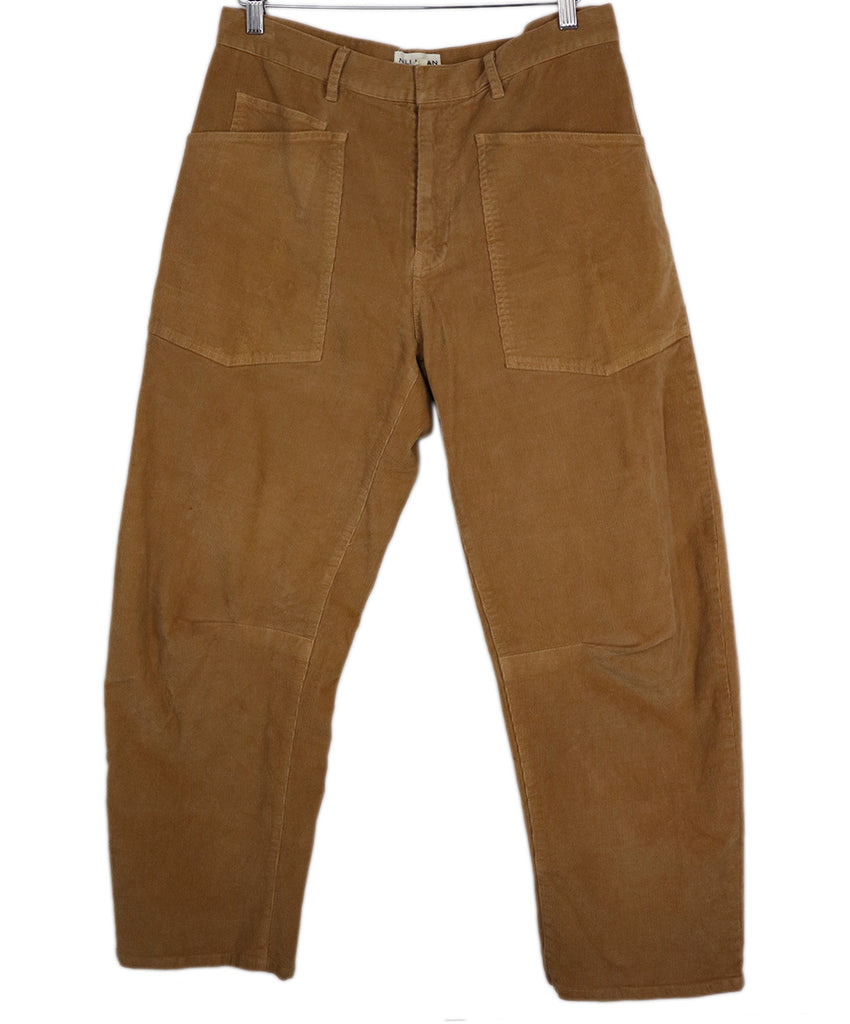 Nili Lotan Tan Corduroy Pants 