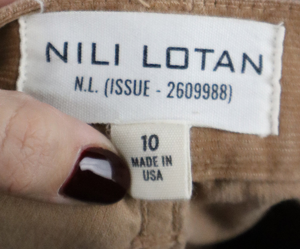 Nili Lotan Tan Corduroy Pants 2