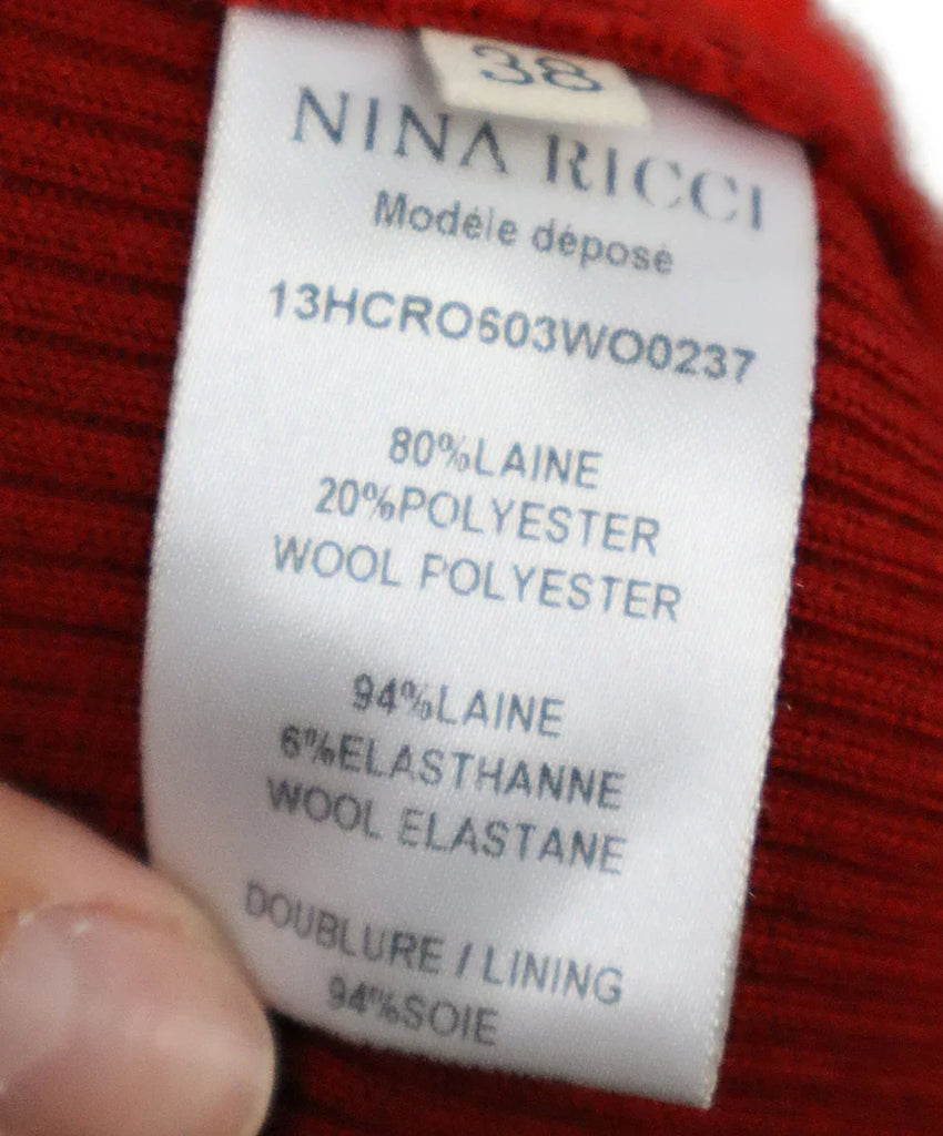 Nina Ricci Red Lace Dress 3