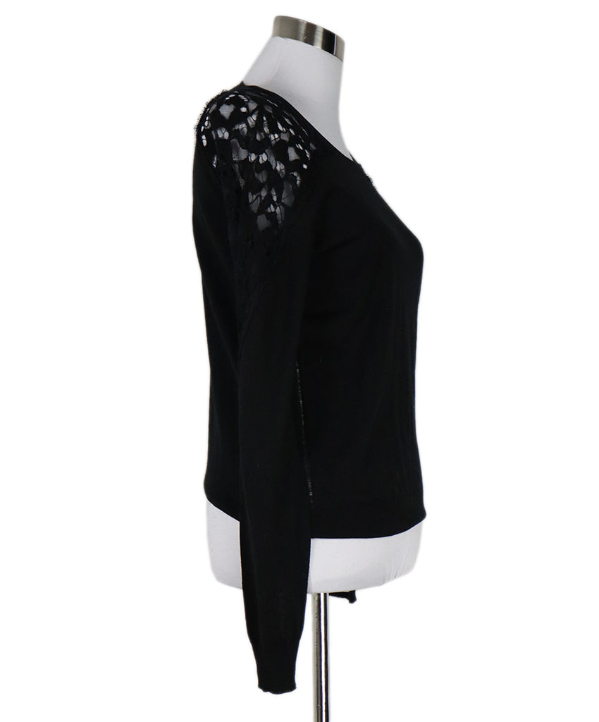 Nina Ricci Black Wool Cutwork Sweater 1