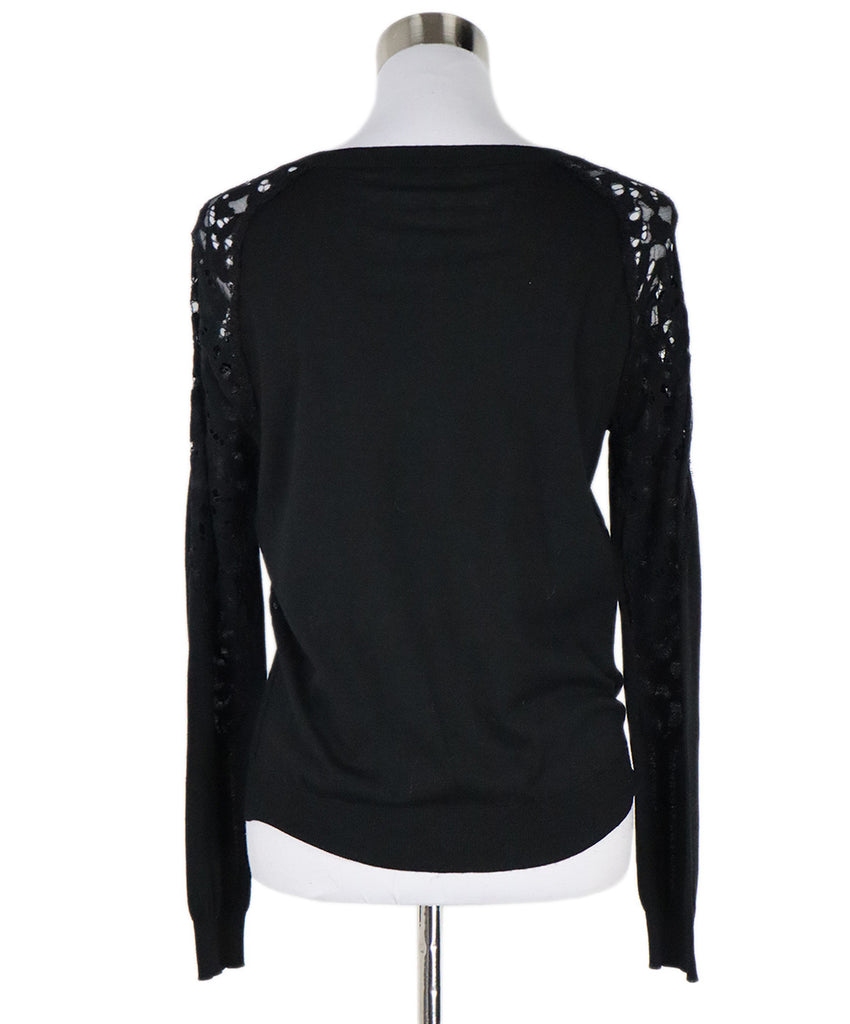 Nina Ricci Black Wool Cutwork Sweater 2