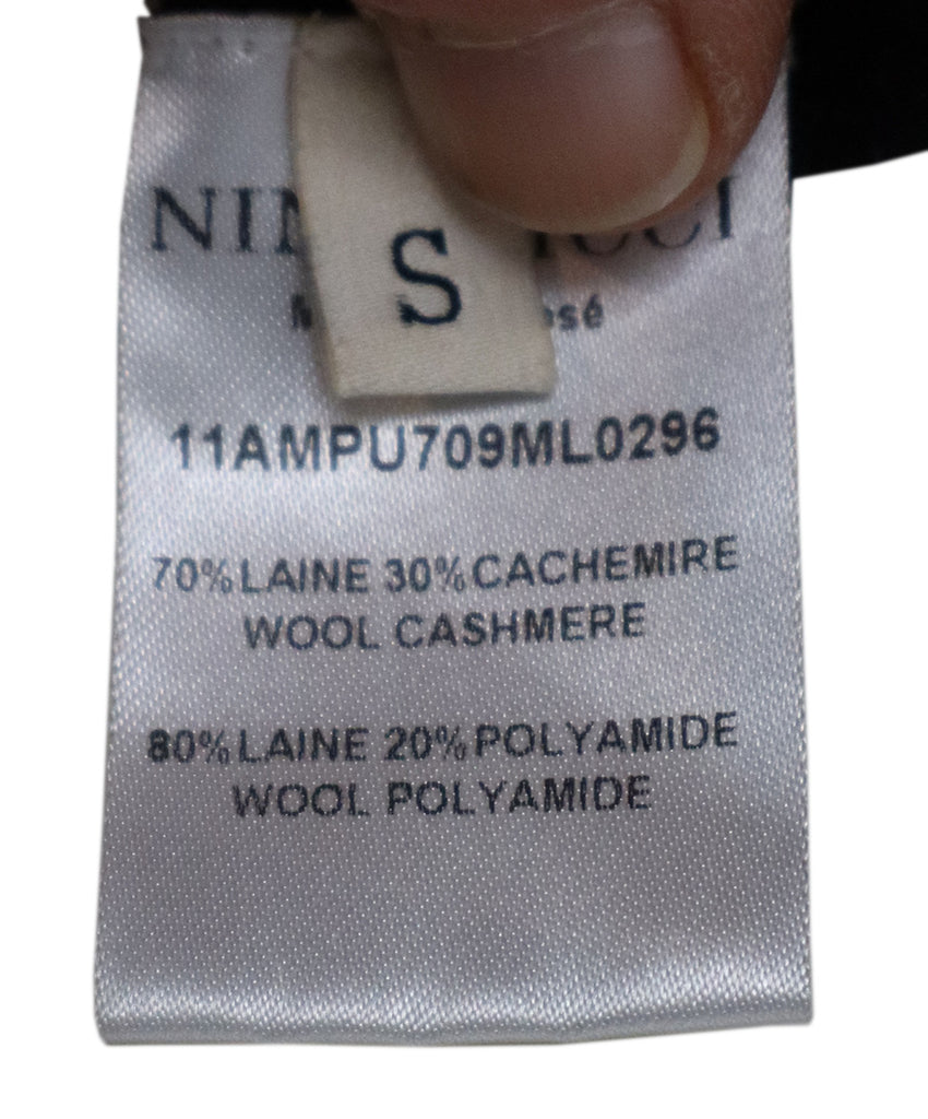 Nina Ricci Black Wool Cutwork Sweater 4