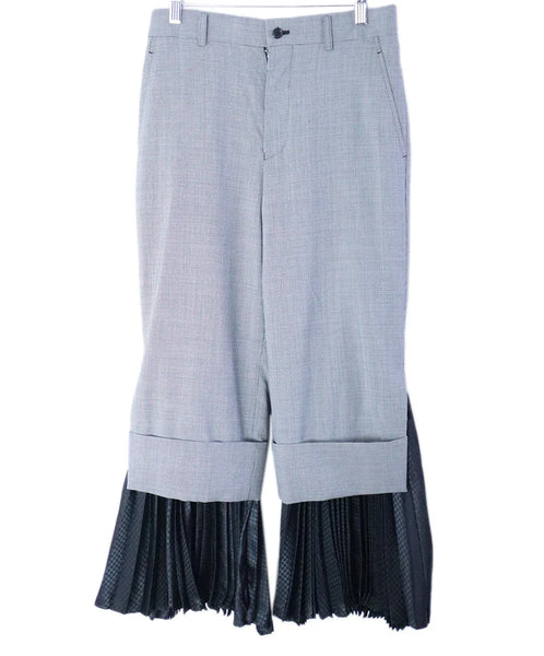 Noir Kei Ninomiya Black and White Houndstooth Pants with Black