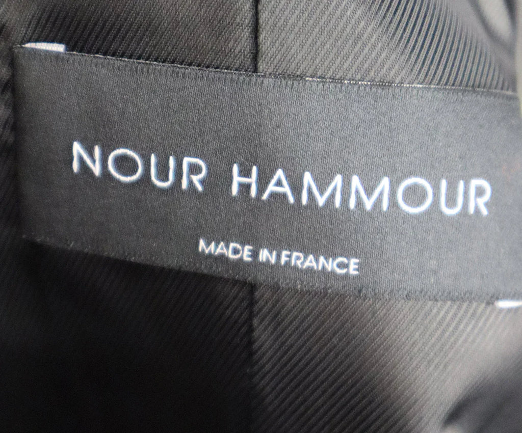 Nour Hammour Green Leather & Silver Grommet Jacket sz 12 - Michael's Consignment NYC