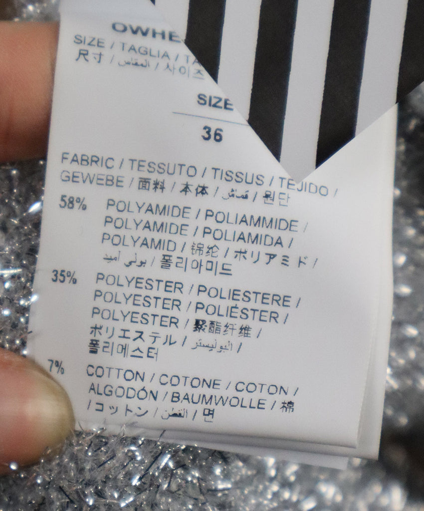 Off White Silver Lurex Sweater 4