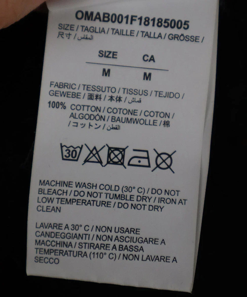 Off-White Black Purple & Blue Print Shirt sz 8 - Michael's Consignment NYC