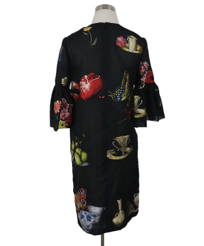 Oscar De La Renta Black Silk Polyester Dress 2