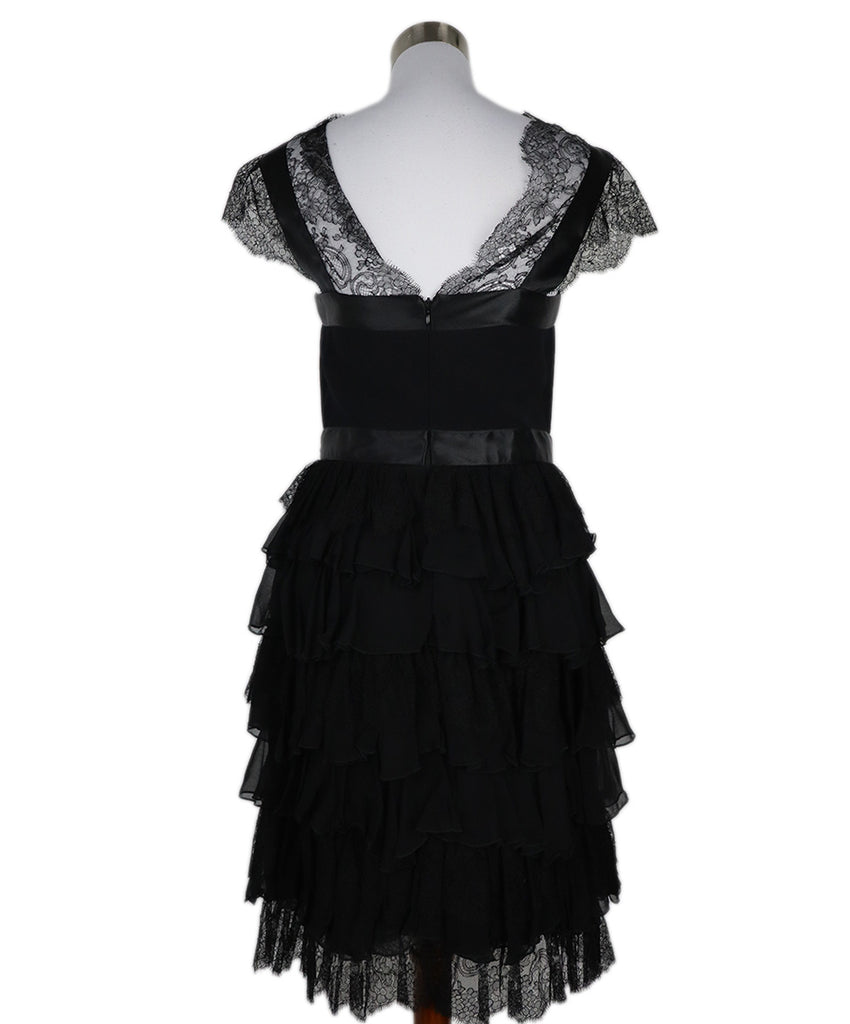Oscar De La Renta Wool Lace Satin Bow Dress 2