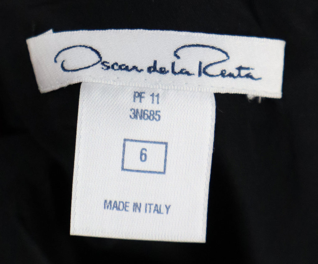 Oscar De La Renta Wool Lace Satin Bow Dress 3