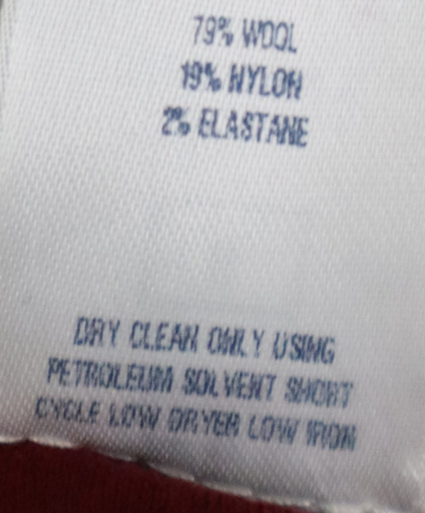 Oscar De La Renta Burgundy Wool Dress 4