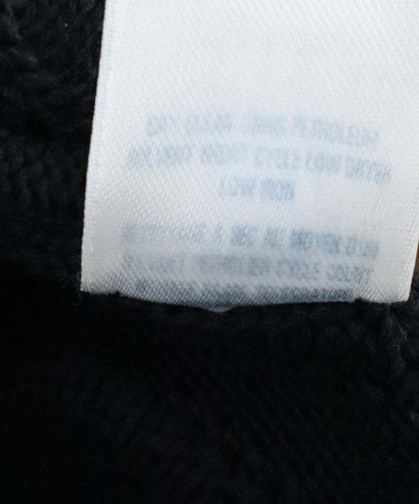 Oscar De La Renta Black & Navy Silk Ruffle Dress 4