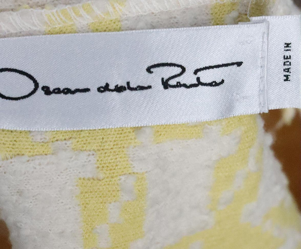 Oscar De La Renta Yellow & White Jacket sz 4 - Michael's Consignment NYC